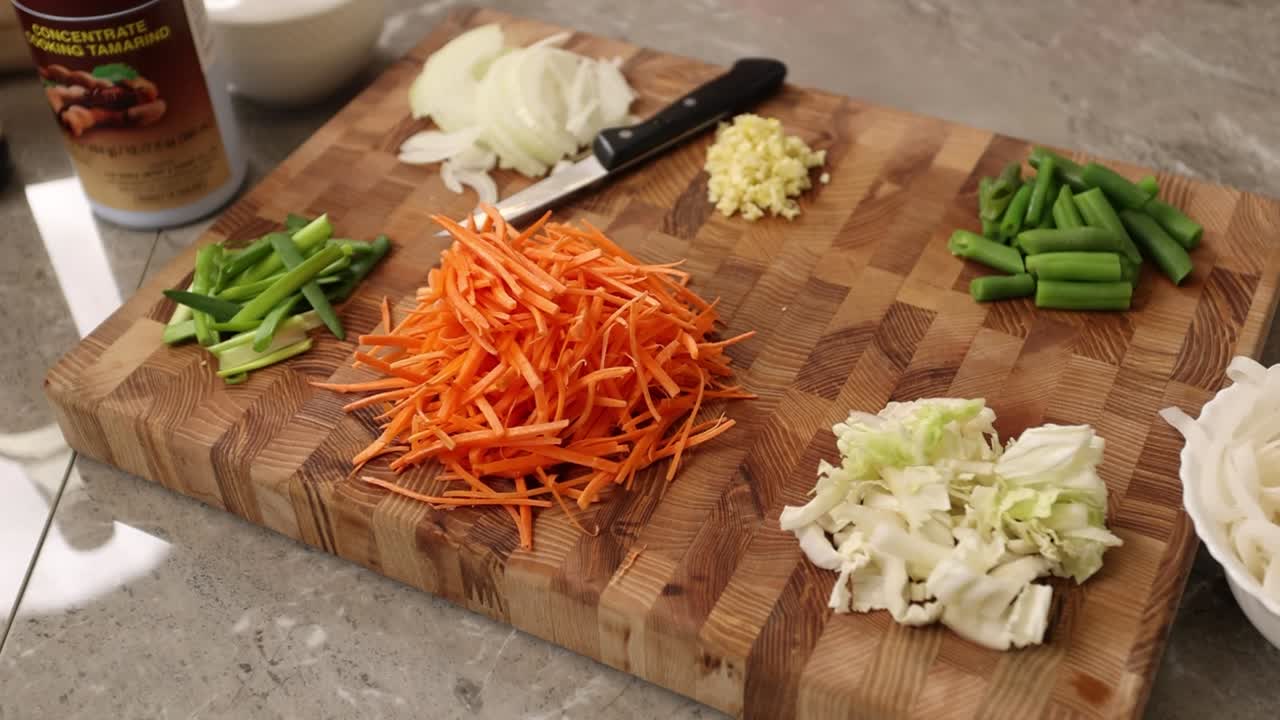 verduras picadas para freír