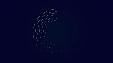 colorful swirling rounds. abstract creative hud with neon, glowing light.