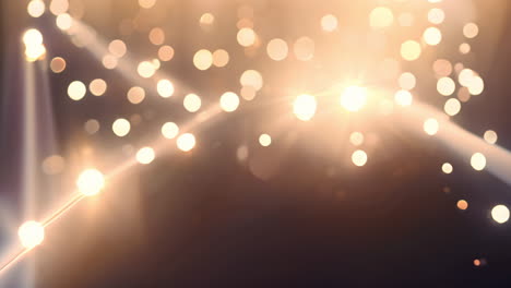 abstract warm golden bokeh and spotlights background