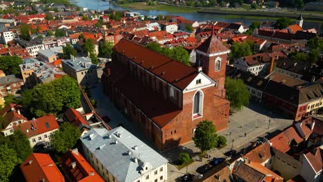 aerial shot of the cathedral-basilica of st