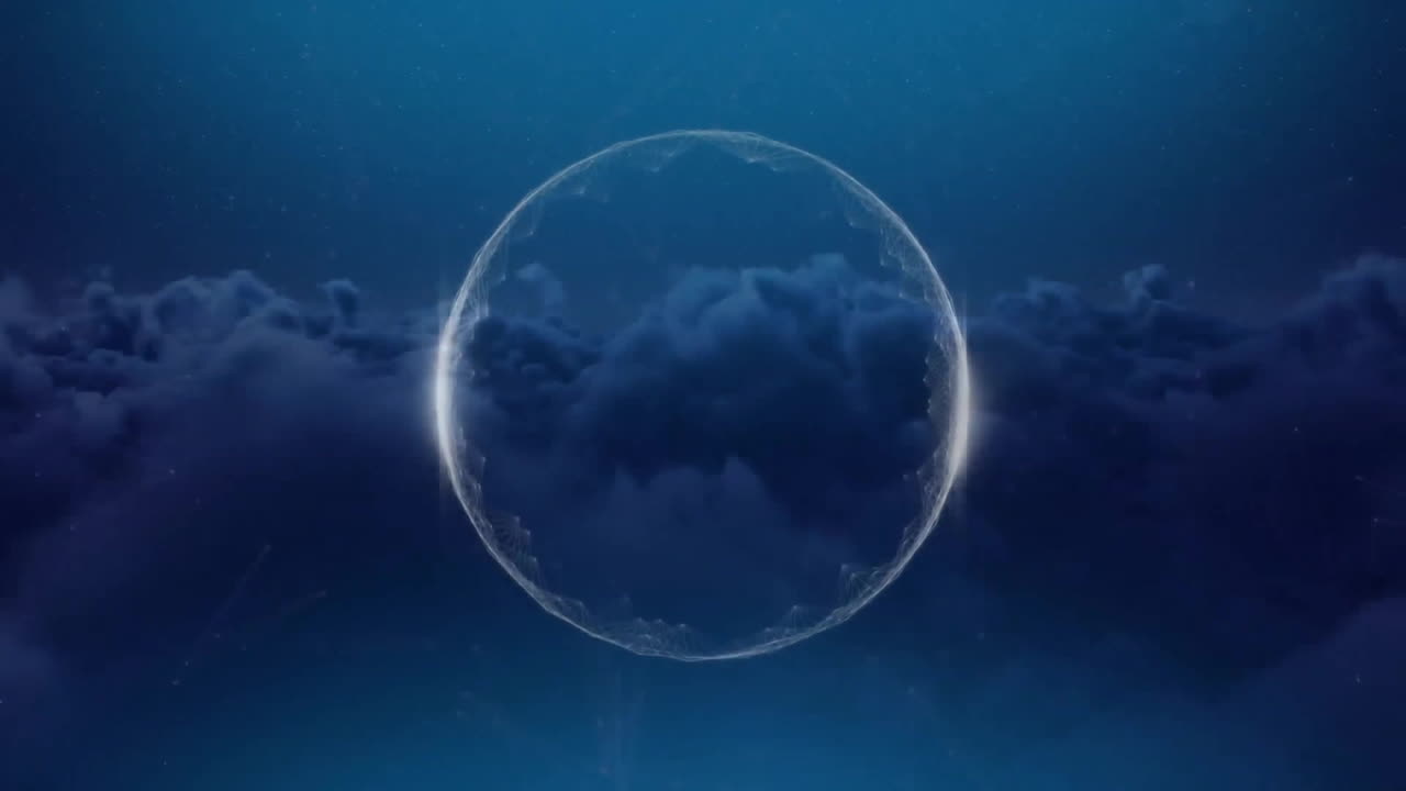 Animation of network of connections over globe