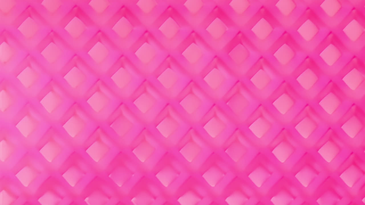 Pink geometric pattern with diamond shapes, abstract animation with moving shapes