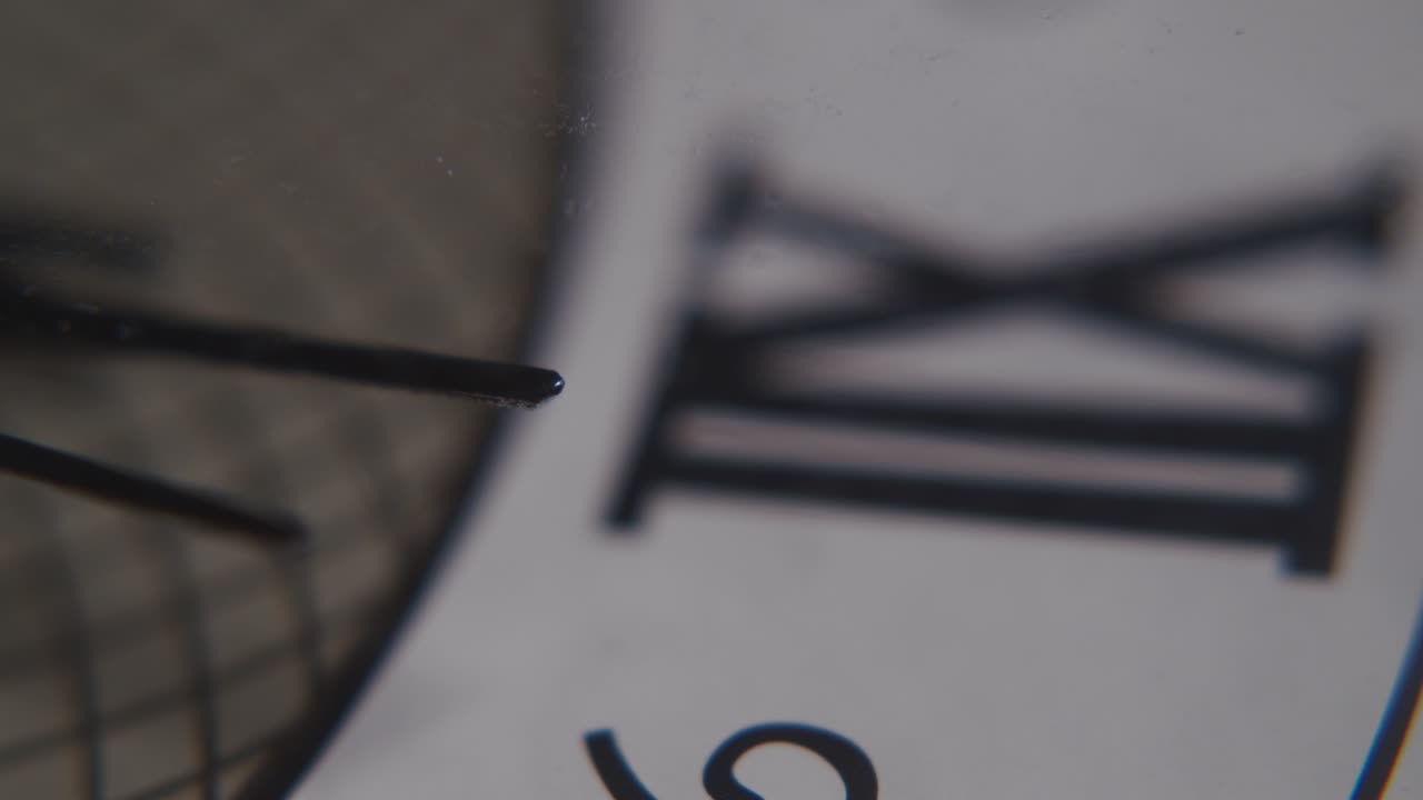Antique Clock New Year Countdown at midnight