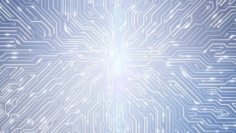 tabla de circuitos electrónicos futuristas 3d cyberpunk ai. tecnología de circuitos de circuito de bucle de fondo.