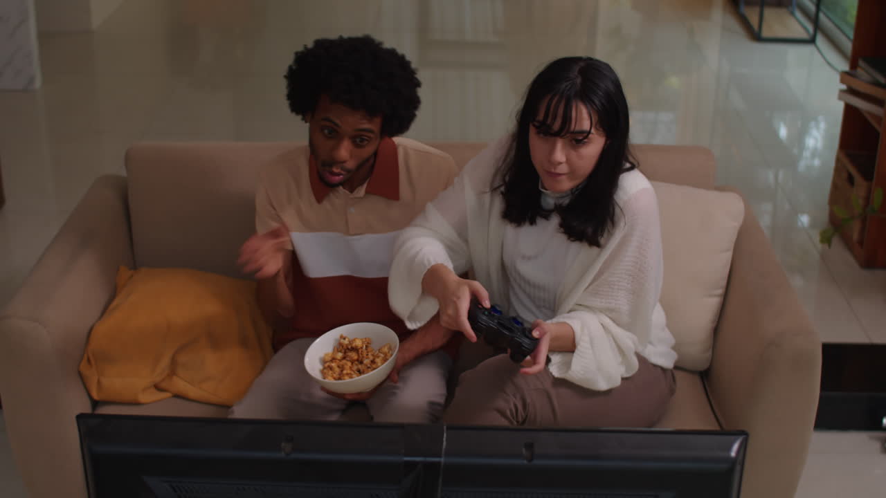 Spouses Having Fun when Playing Video Games