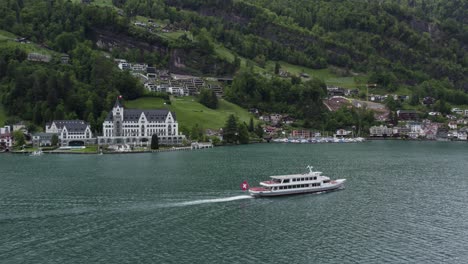 breathtaking lake lucerne ferry boat crossing by luxury park hotel