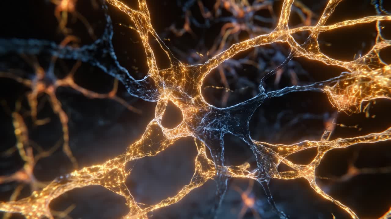 Astonishing Visual Representation of Neuronal Structures Showcasing the Complex Network of Neurons Illuminated by Luminous Activity in Almost Microscopic Detail
