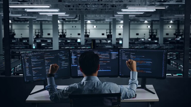 Celebrating a Code Success in a Server Room