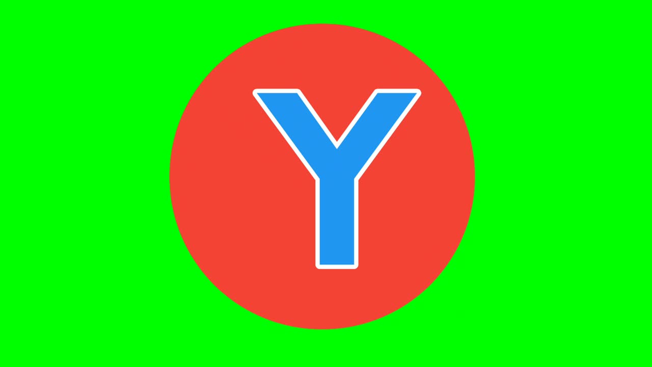 alfabeto y símbolo de signo letra mayúscula animación gráficos en movimiento en pantalla verde para elementos de video