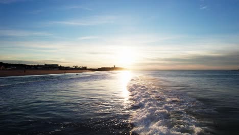 Breaking-waves-on-a-beach-in-Portugal