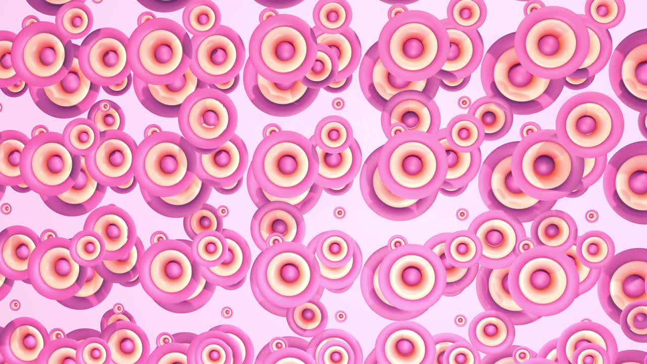 추상적인 애니메이션, 요소의 동적 회전의 배경, 3d 렌더링