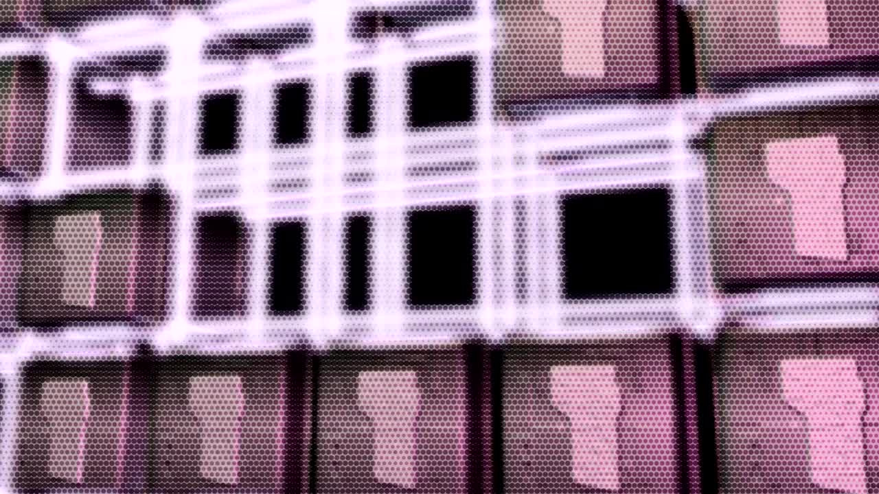 fondo de movimiento animado que muestra movimientos mecánicos industriales automáticos en maquinaria de fabricación futurista