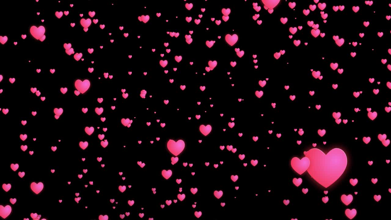 심장 마크 입자 애니메이션 모션 그래픽