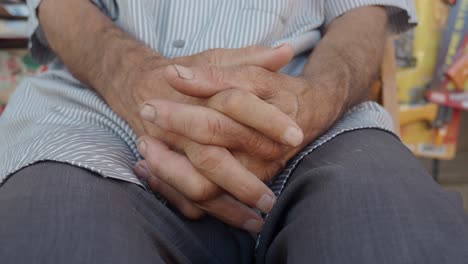 close-up of a person's hands