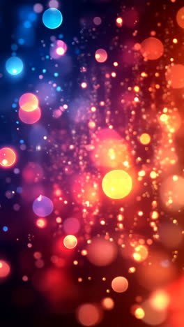 colorful abstract bokeh background with blue and orange highlights