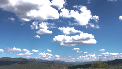 a wide shot of the blue sky in rural utah