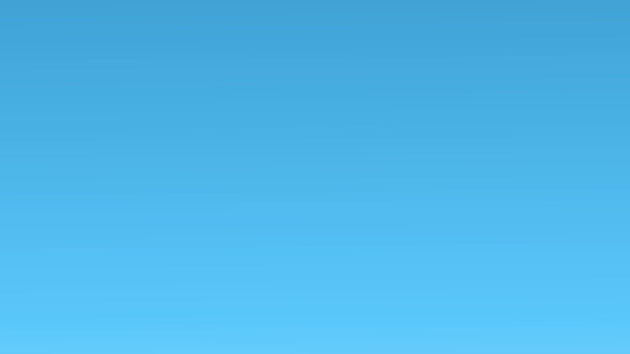 Airplane window view transitions from blue to green