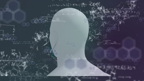 adn animado y células de covid-19 con modelo humano enmascarado representan la pandemia.