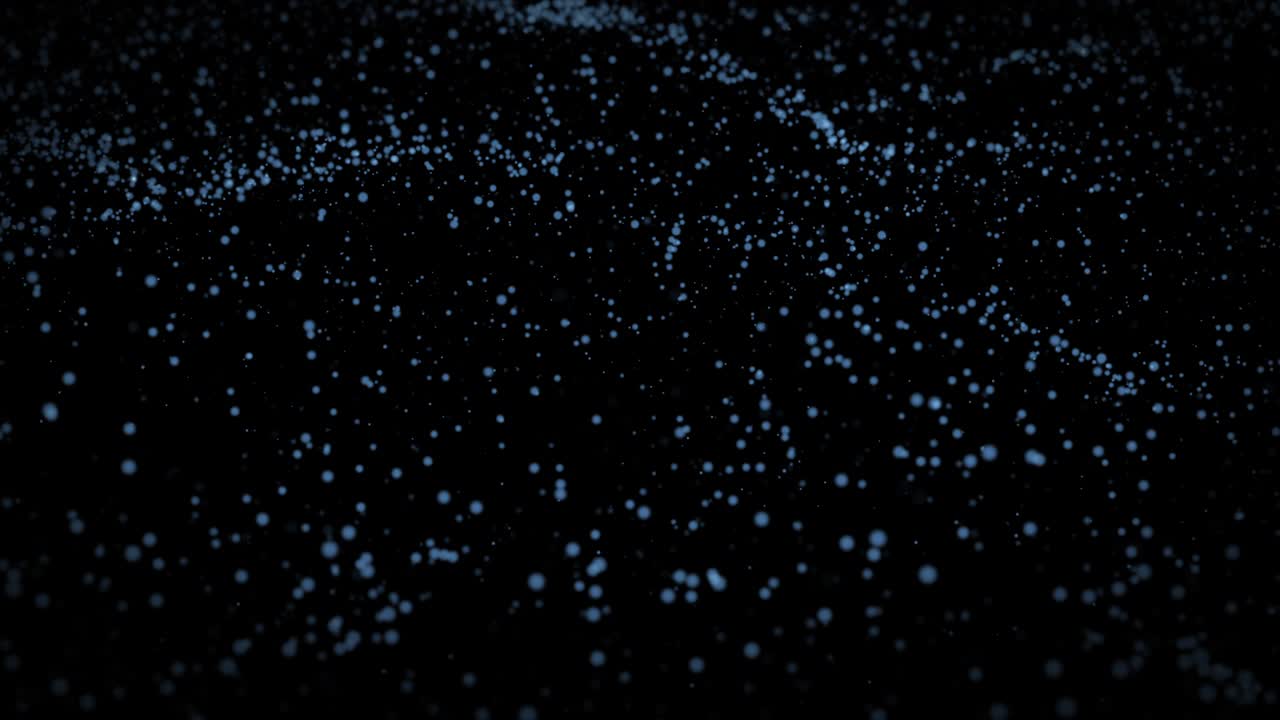4K Particles blue dust abstract light motion titles cinematic background vj loop.