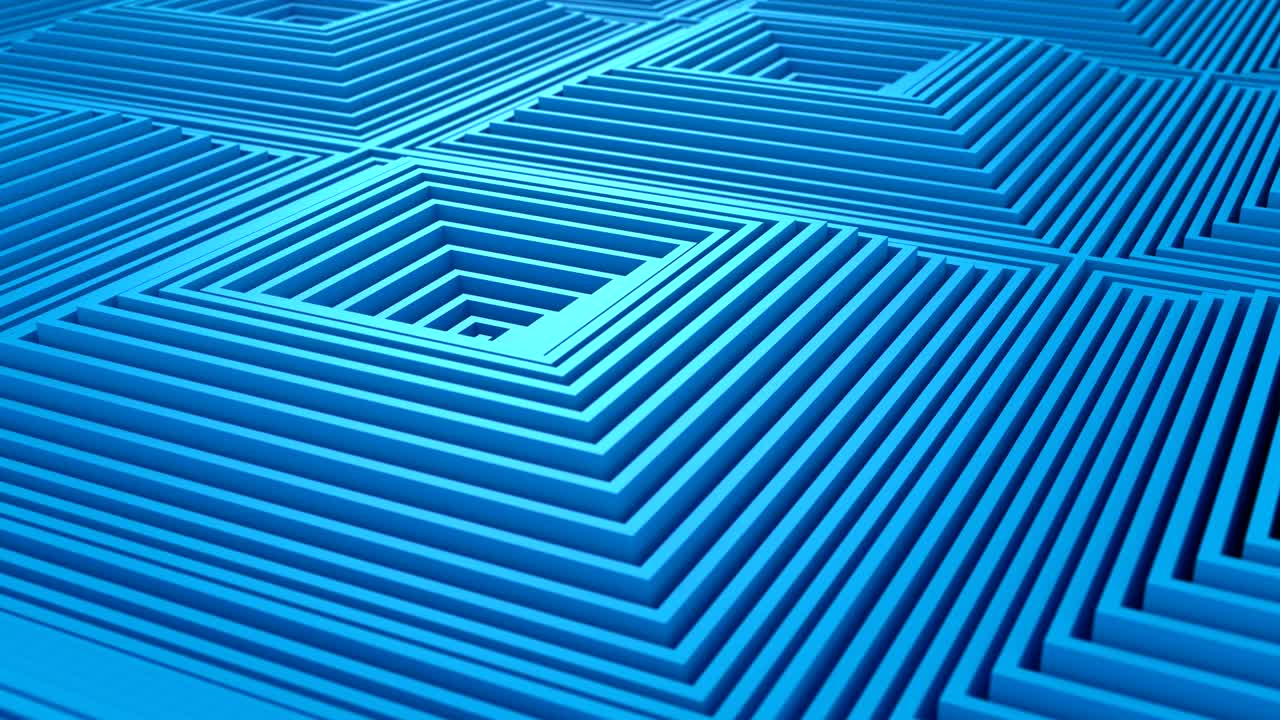 los cuadrados formaron una onda