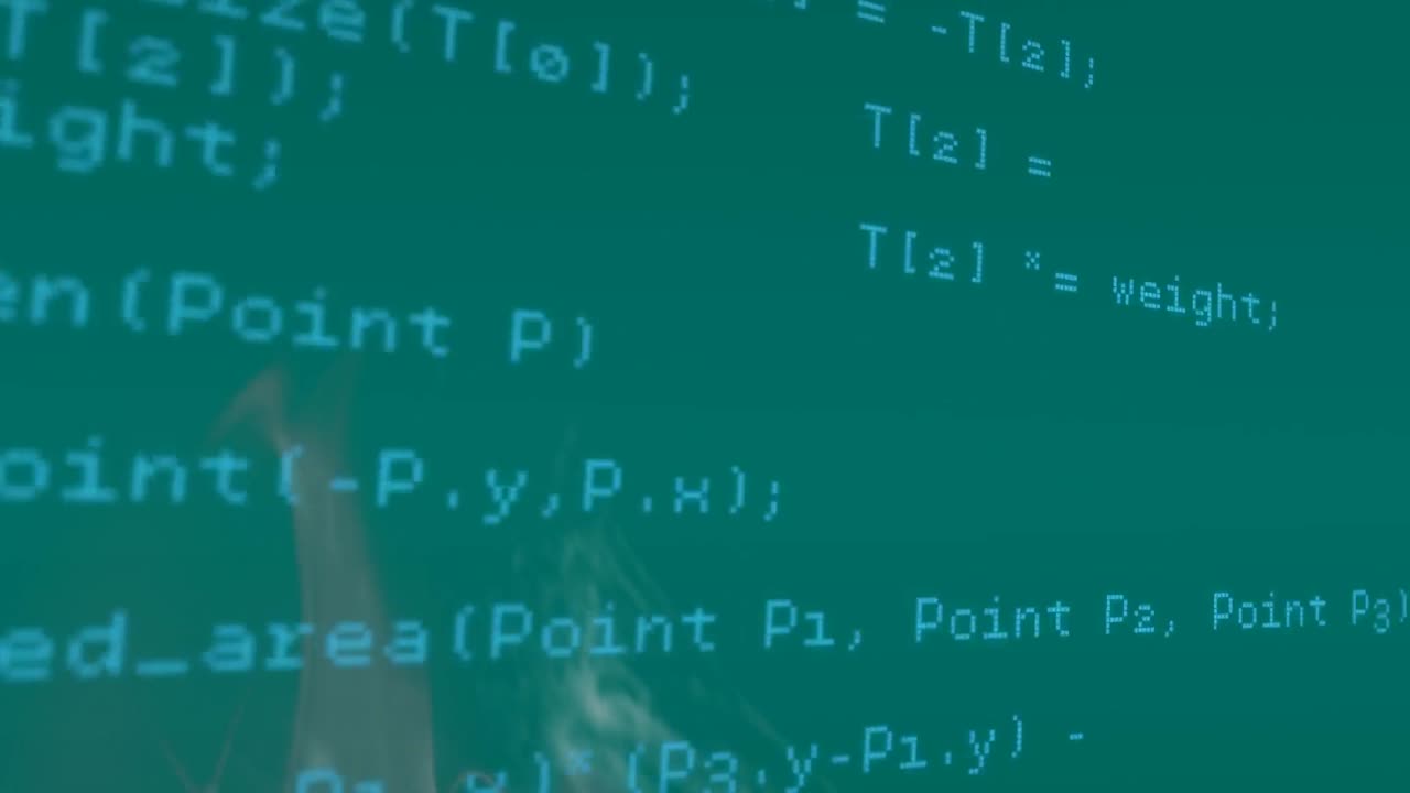 회색 배경 위의 데이터 처리의 애니메이션