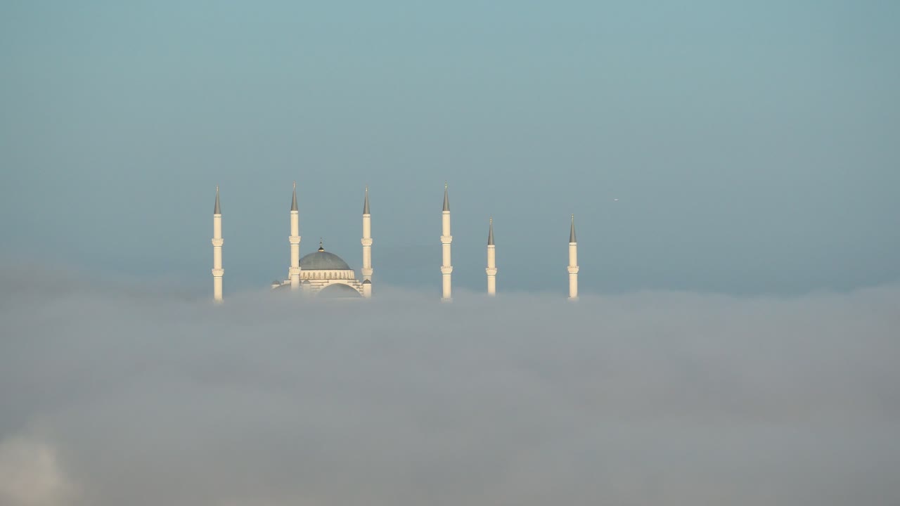 Mosque in a Fog