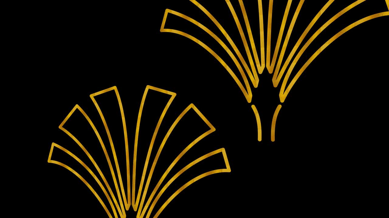 비디오 작곡을 위해 금색 패턴과 텍스처를 가진 배경 비디오 영상