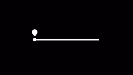 animation colorful loading bar on black background.