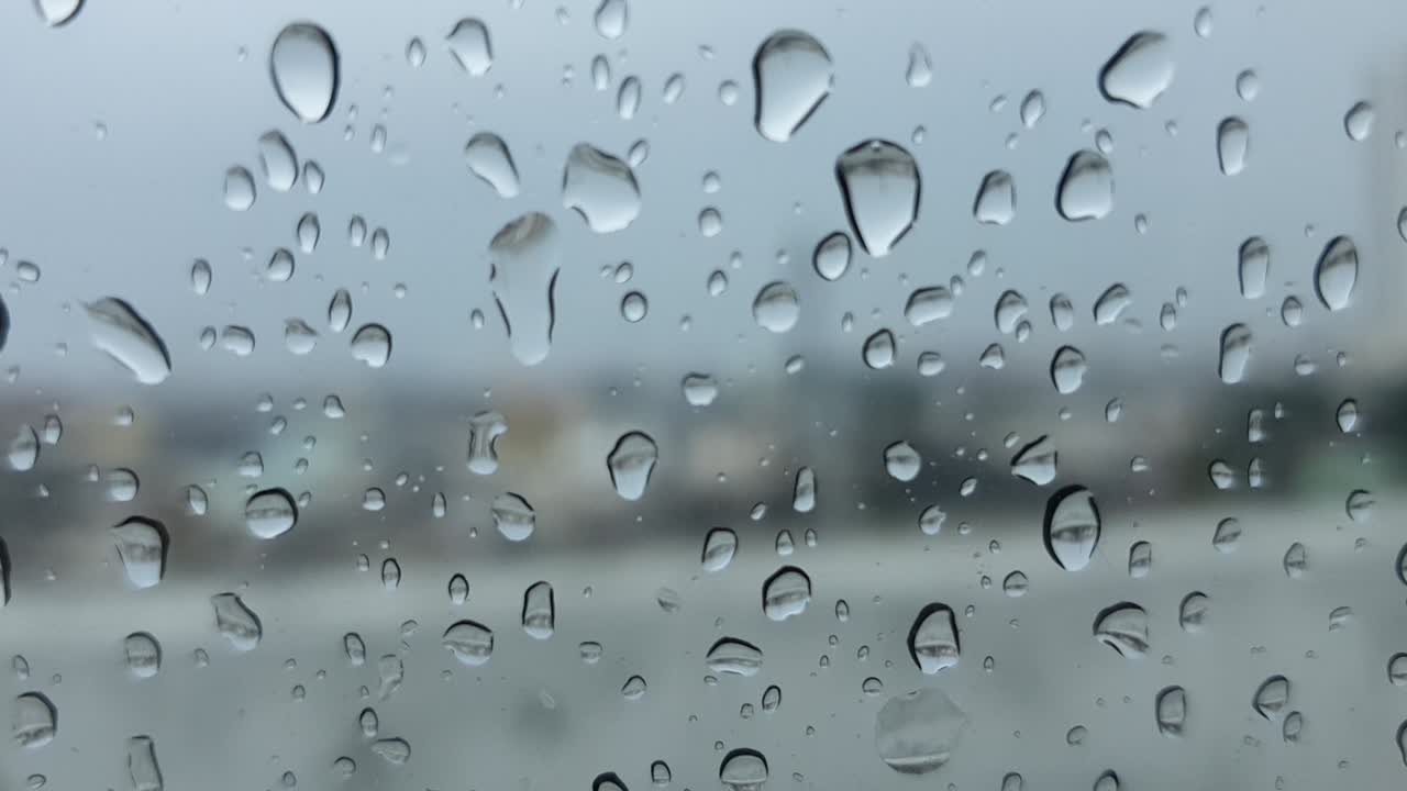 Raindrops on the windshield. file 3