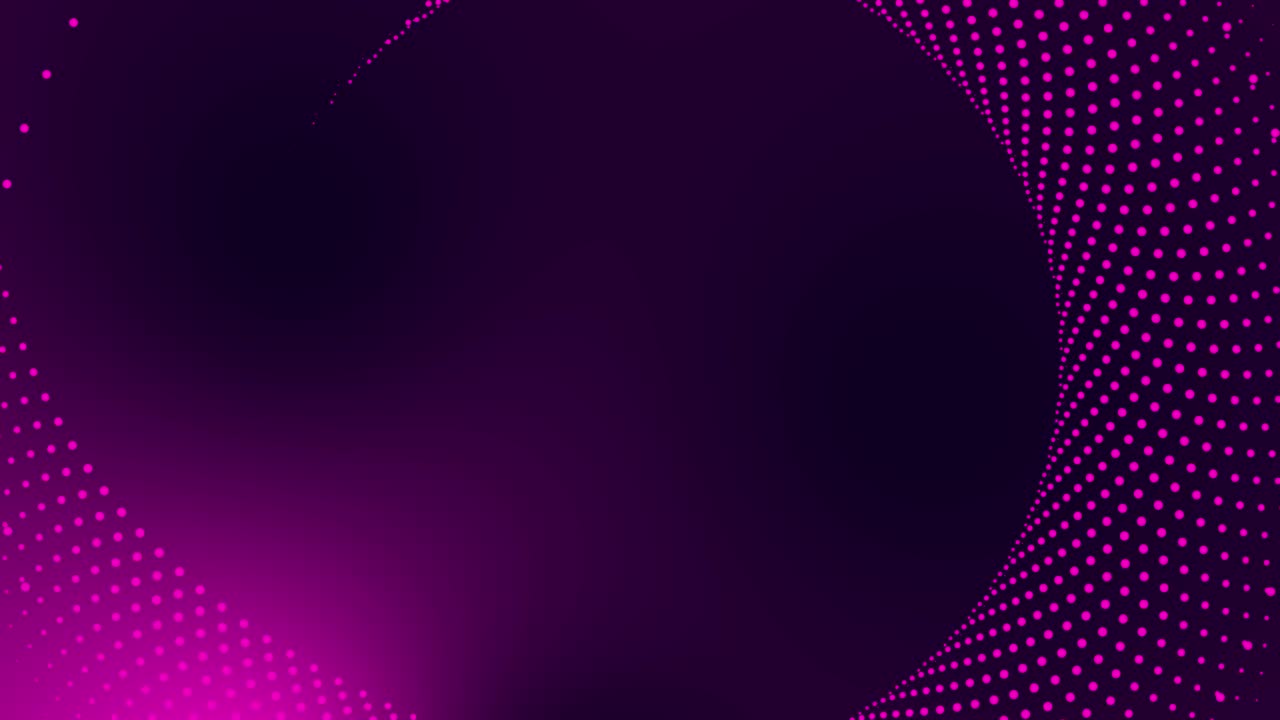punto circular animación tecnológica de movimiento gráfico redondo remolino patrón abstracto fondo geométrico bucle de diseño en espiral efectos visuales futuristas rotación para el título de introducción 4k rosa púrpura