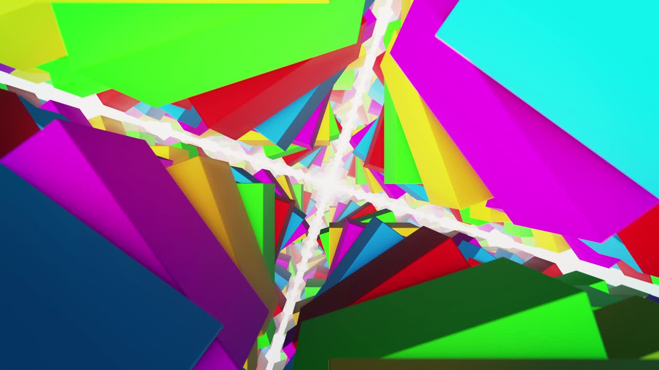 추상적인 다채로운 기하학적 모양