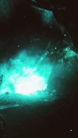 glowing cave