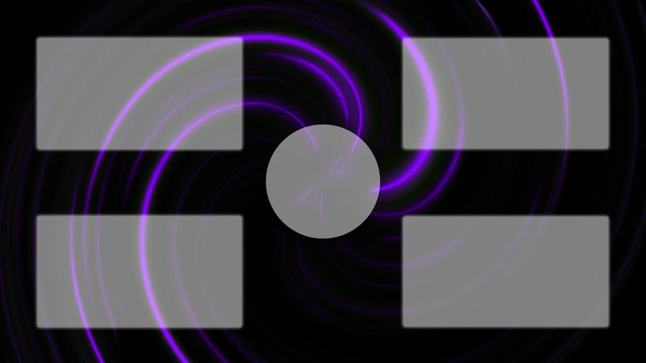 보르텍스 네온 엔드 카드 엔딩 스크린 모션 그래픽