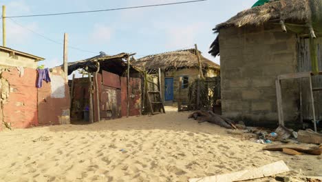 established of moree ghana africa traditional fisherman village rural remote west coast