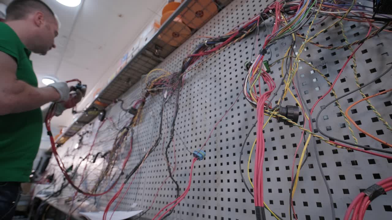 proceso de fabricación de arneses de cableado para vehículos, industria del automóvil