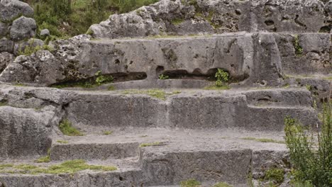 Large-Ancient-Carved-rock-in-Cusco,-Peru-4k-50fps