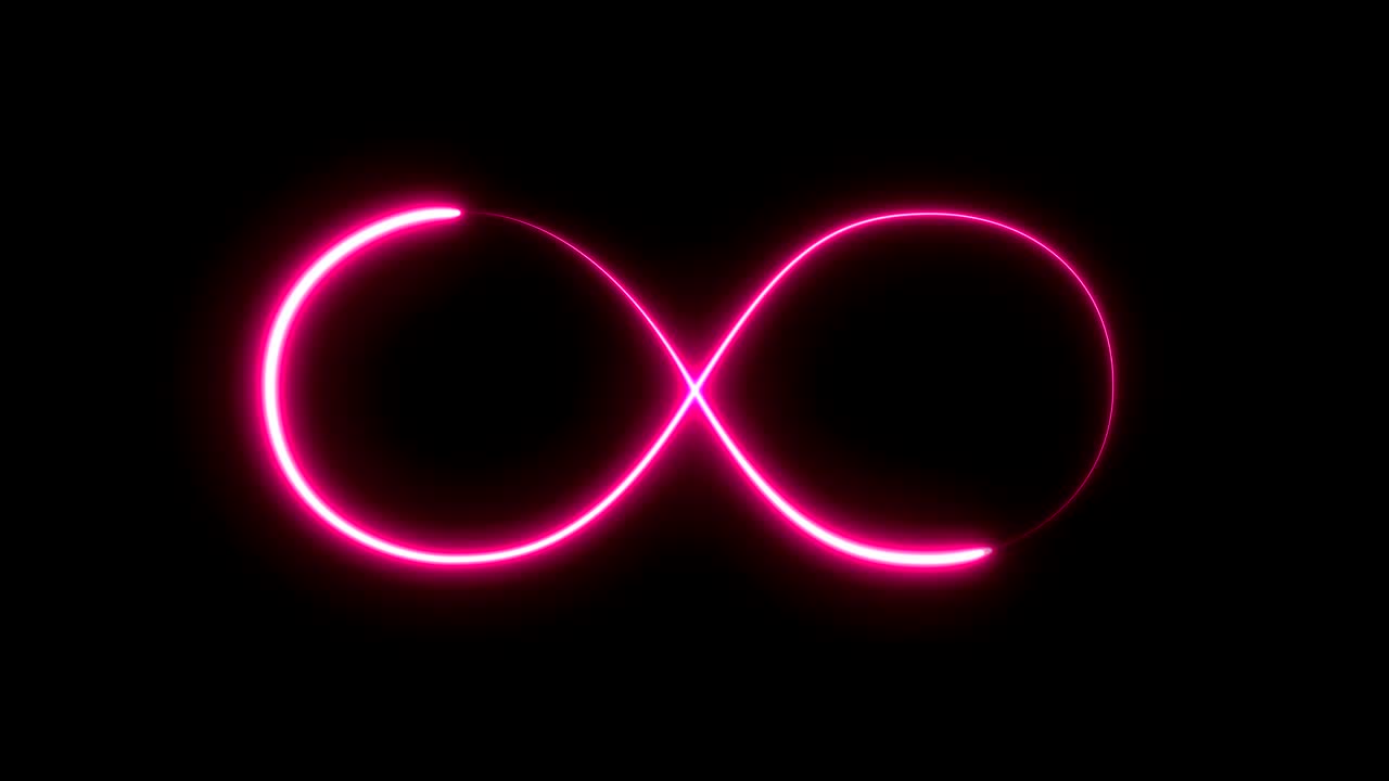 fondo abstracto con signo de infinito. fondo digital