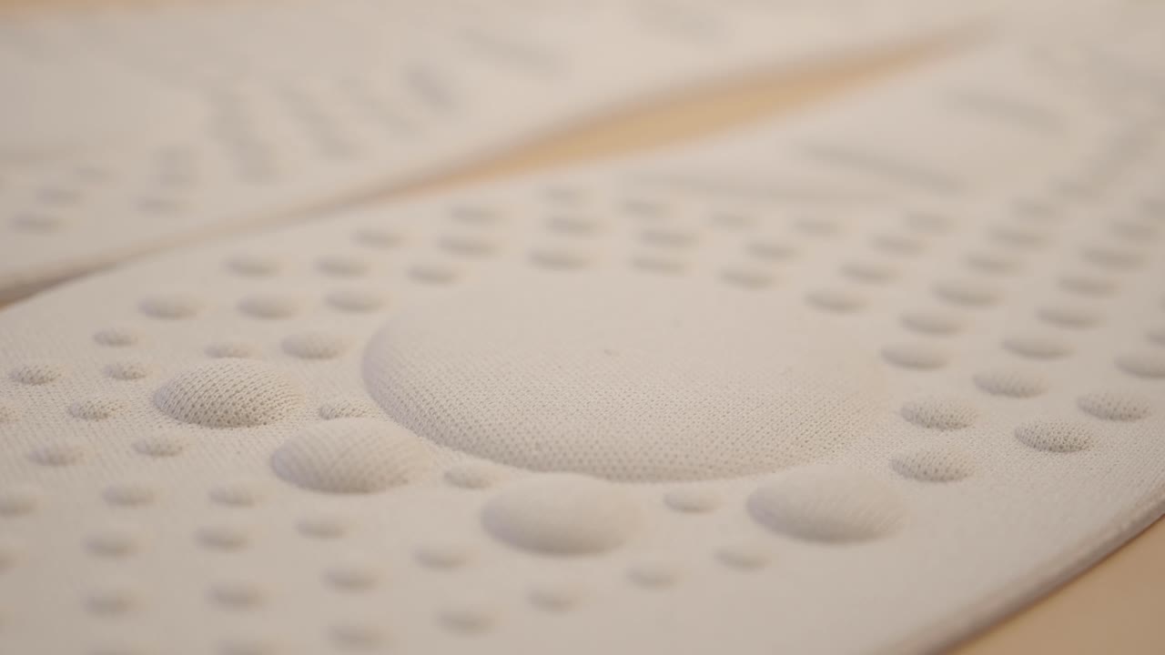 Close-up of White Orthotic Insoles