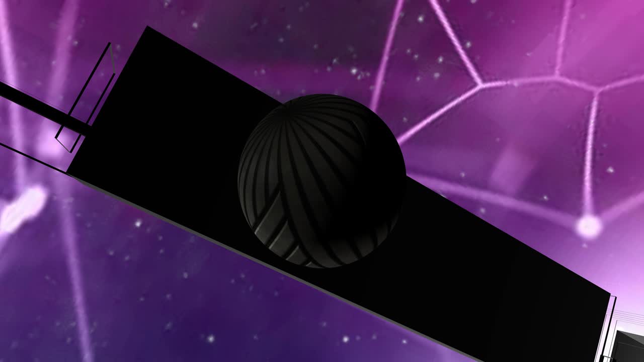 esfera que se mueve en un espacio tridimensional.