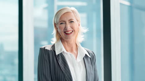 smiling businesswoman in office