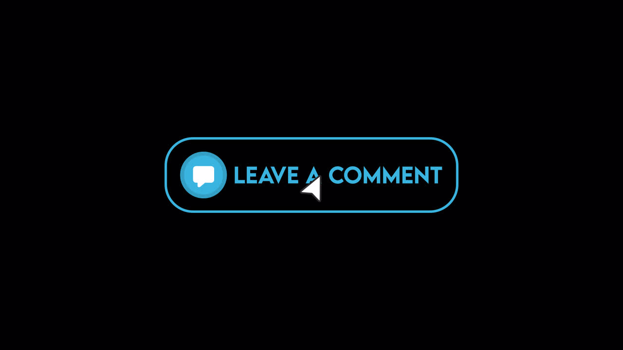 Pulsante animato Lascia un commento con clic del cursore del mouse