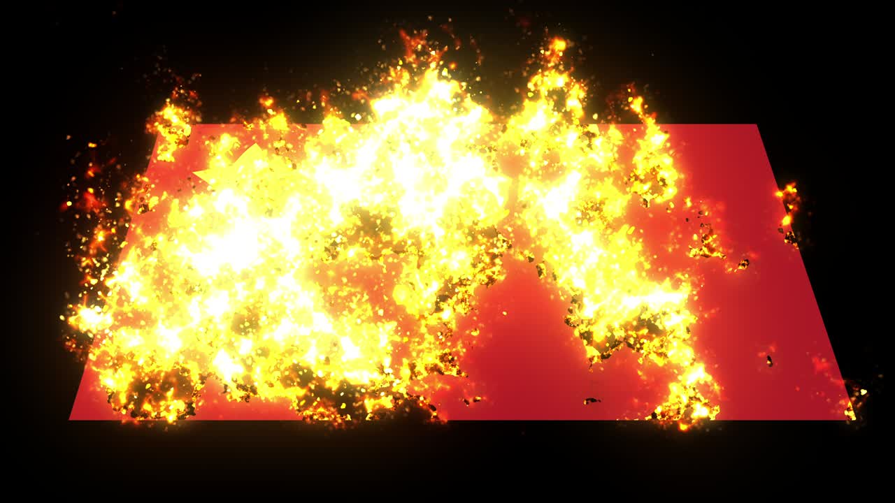 불타는 중국 발 애니메이션