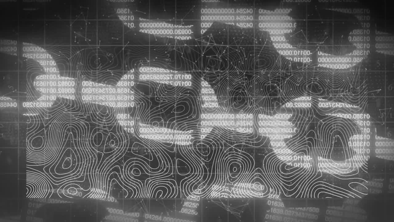 animación de cadenas de seguridad en línea a través de líneas pulsantes