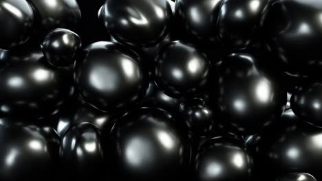 abstract black spheres