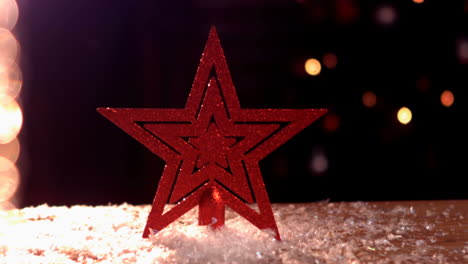 la estrella roja de navidad