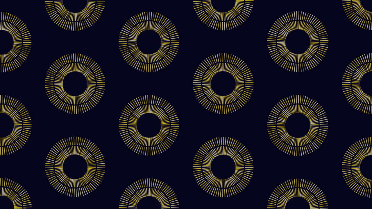 Symmetrical blue circle pattern on dark background