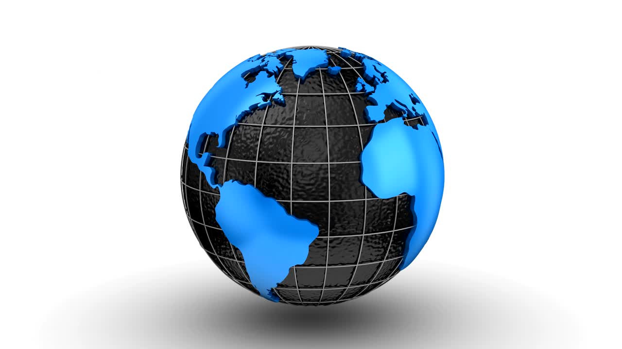 el mapa del mundo se convierte en un globo