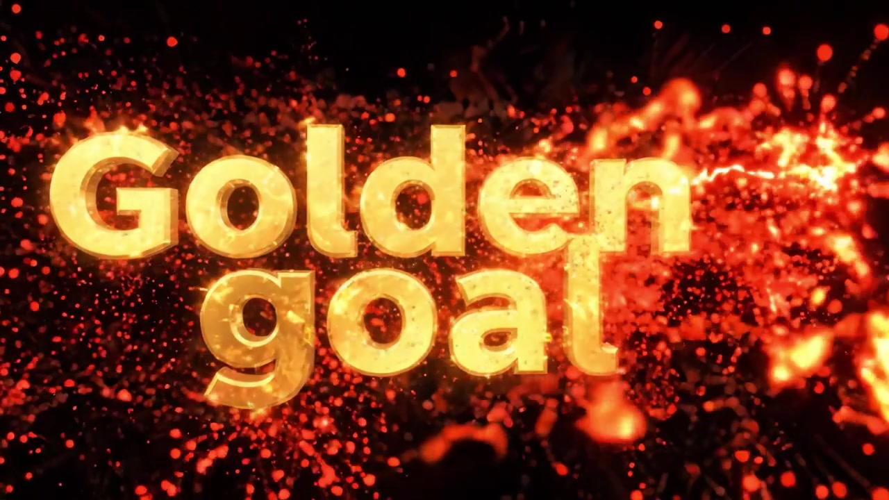 Una transizione visiva mozzafiato dal buio alla luce: il tema radioso "Golden Goal" illuminato con effetti scintillanti e animazione dinamica in due fotogrammi.