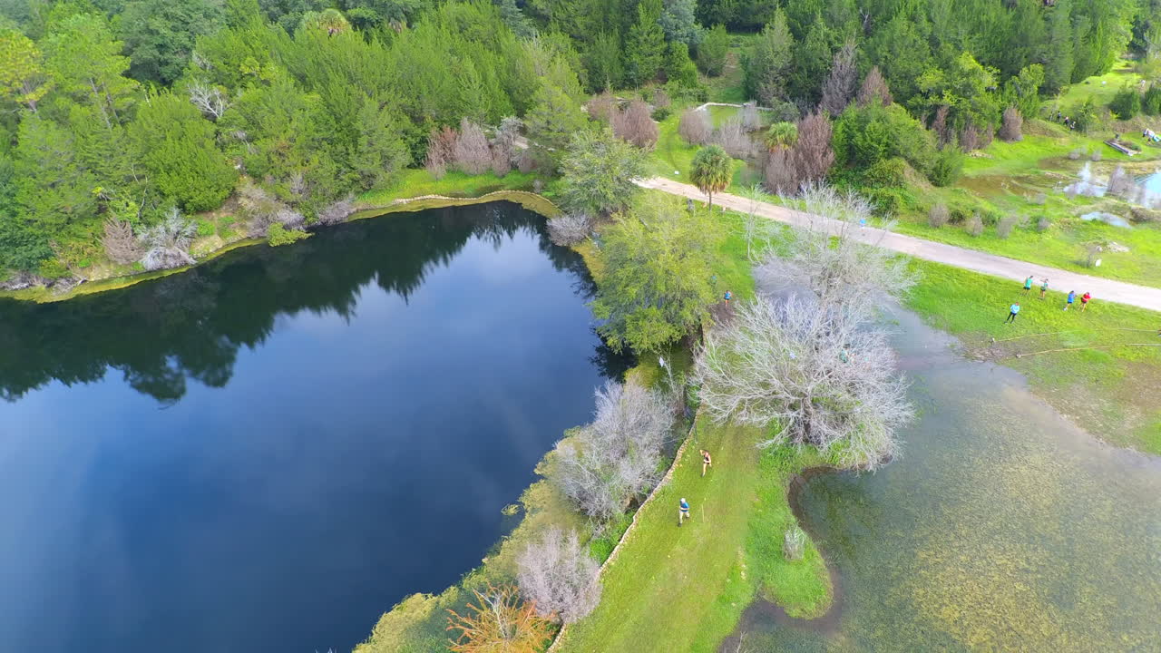 Premium stock video Running at a limestone quarry in florida