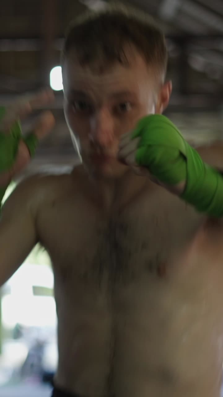 남자 권투 훈련